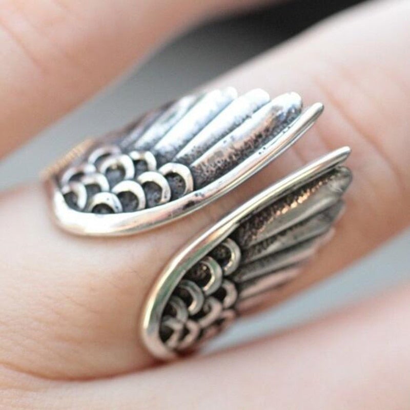 Adjustable Angel Ring In 925 Sterling Silver-Charlottemode